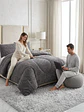 Cubrecama Plumón Jacquard Premium 2 Plazas Invierno Térmico - Miniatura 5