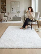 Alfombra Shaggy Pelo Largo 150x200 Cm Suave Living Dormitorio - Miniatura 1
