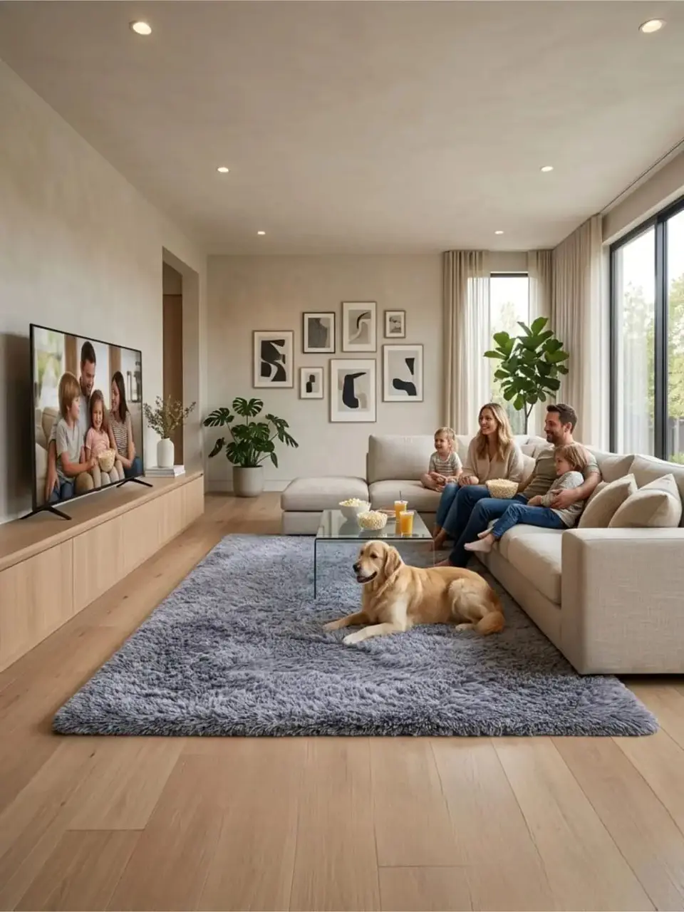 Alfombra Shaggy Pelo Largo 150x200 Cm Suave Living Dormitorio 6