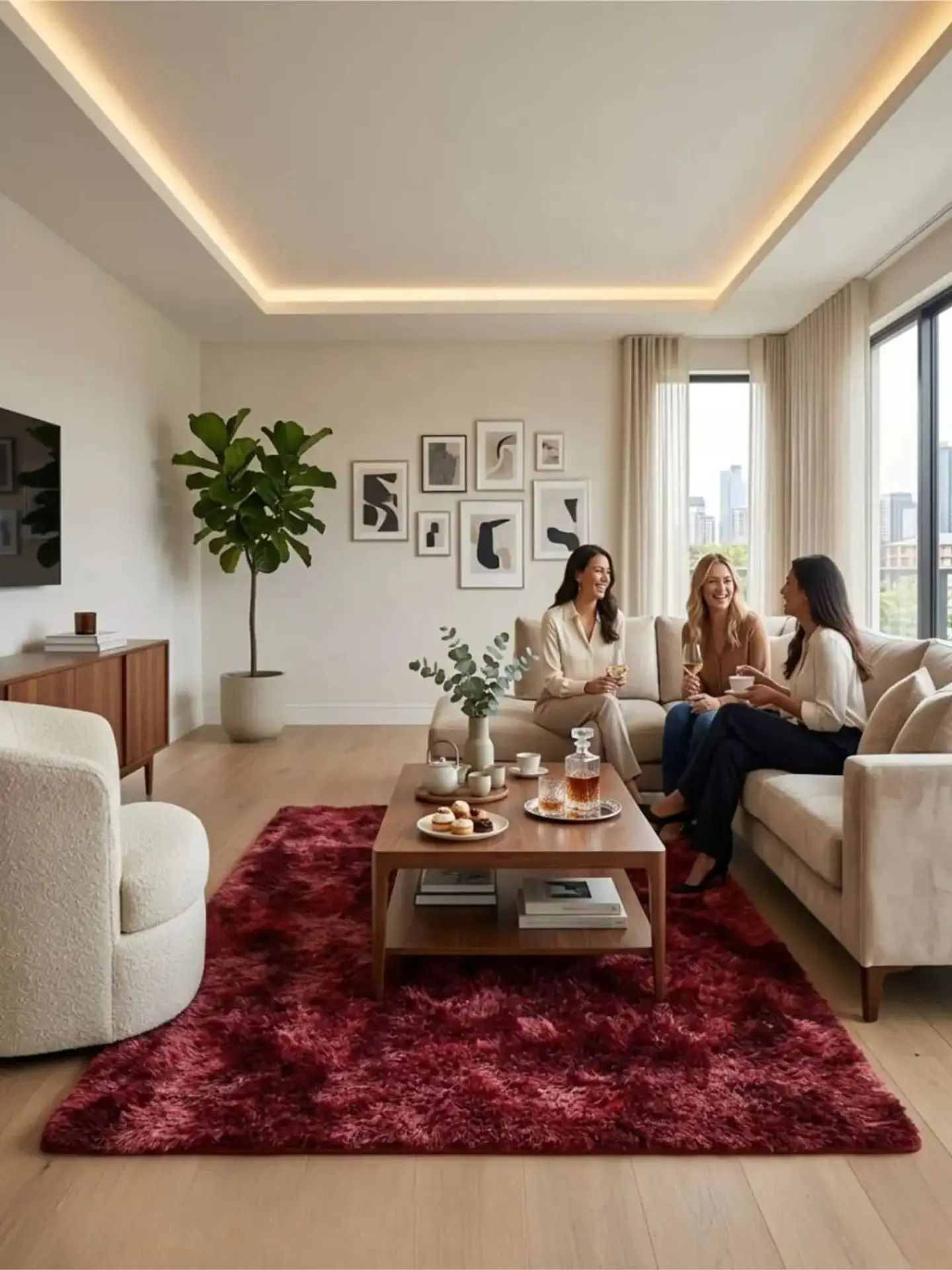 Alfombra Shaggy Pelo Largo 150x200 Cm Suave Living Dormitorio 2