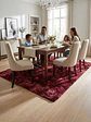 Alfombra Shaggy Pelo Largo 150x200 Cm Suave Living Dormitorio - Miniatura 4