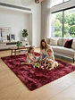 Alfombra Shaggy Pelo Largo 150x200 Cm Suave Living Dormitorio - Miniatura 5
