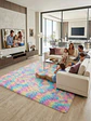 Alfombra Shaggy Pelo Largo 150x200 Cm Suave Living Dormitorio - Miniatura 2