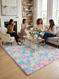 Alfombra Shaggy Pelo Largo 150x200 Cm Suave Living Dormitorio - Miniatura 4