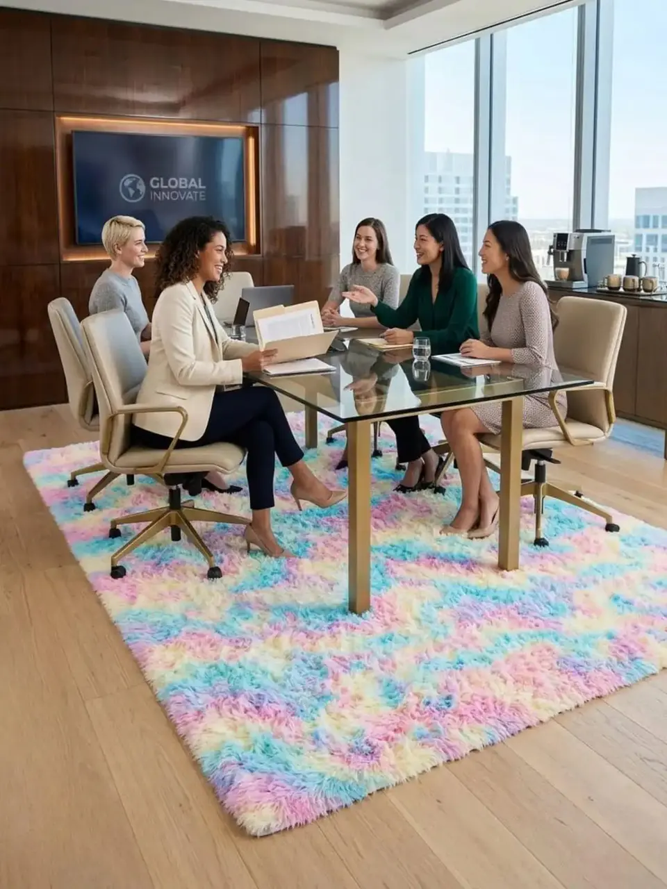 Alfombra Shaggy Pelo Largo 150x200 Cm Suave Living Dormitorio 7