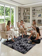 Alfombra Shaggy Pelo Largo 150x200 Cm Suave Living Dormitorio - Miniatura 6