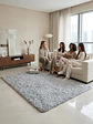 Alfombra Shaggy Pelo Largo 150x200 Cm Suave Living Dormitorio - Miniatura 1