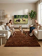 Alfombra Shaggy Pelo Largo 150x200 Cm Suave Living Dormitorio - Miniatura 7