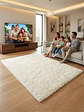 Alfombra Shaggy Pelo Largo 150x200 Cm Suave Living Dormitorio - Miniatura 5