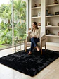 Alfombra Shaggy Pelo Largo 150x200 Cm Suave Living Dormitorio - Miniatura 1