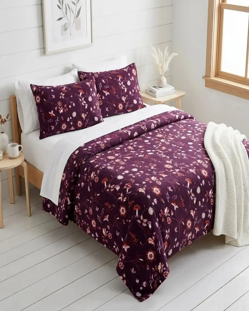 Juego De Sabanas Polar Estampadas Ultra Suaves King 2