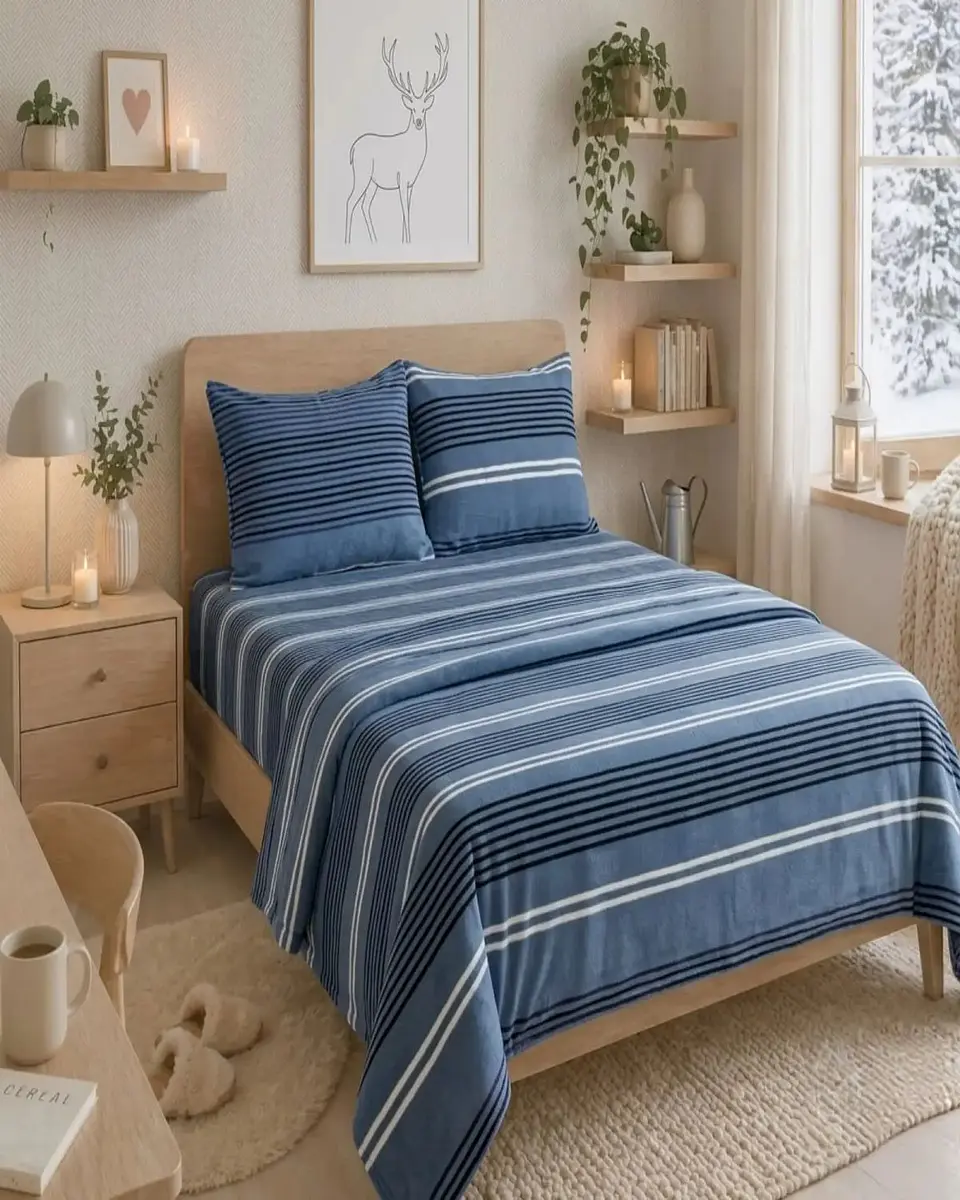 Juego De Sabanas Polar Estampadas Ultra Suaves King 2
