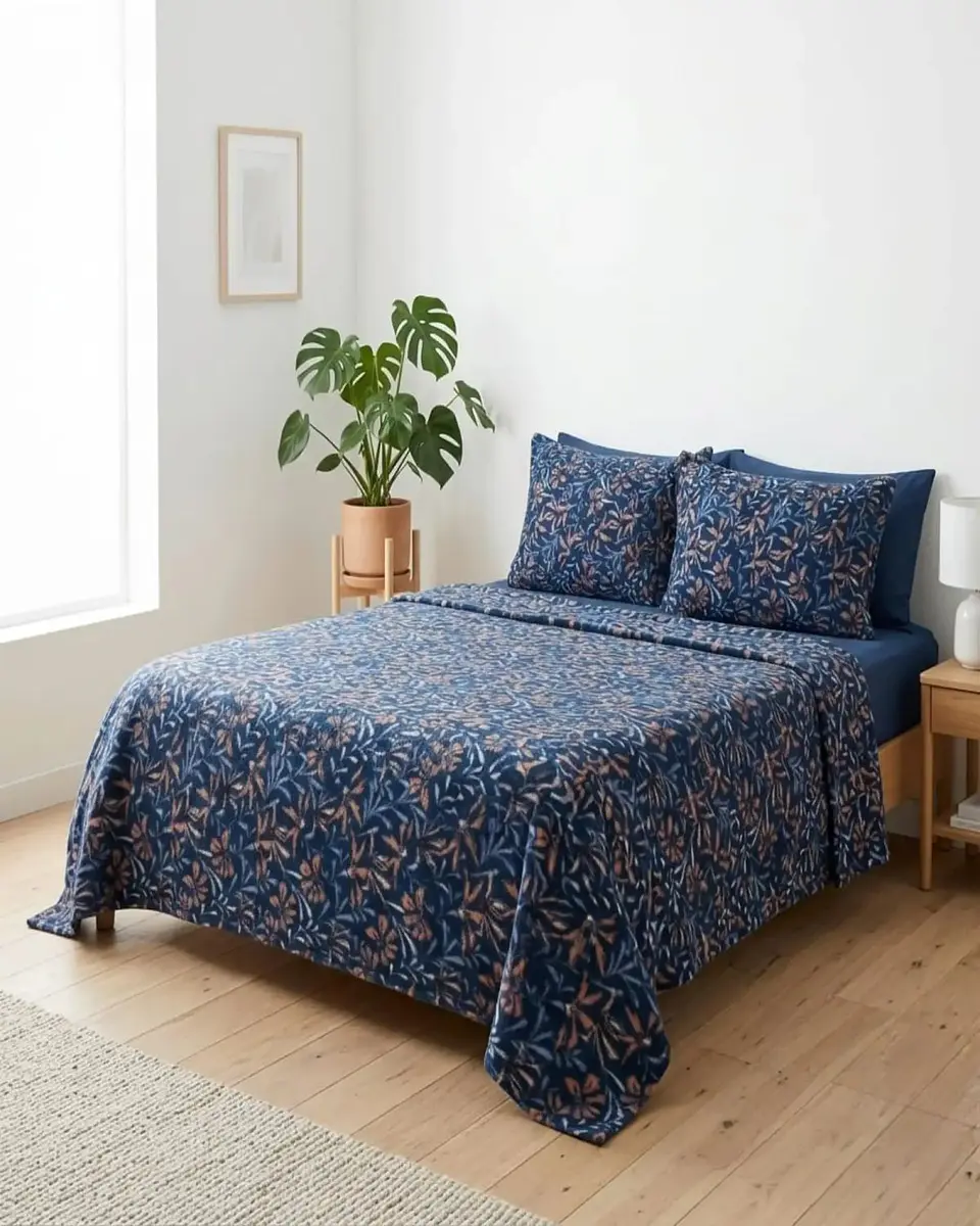 Juego De Sabanas Polar Estampadas Ultra Suaves King 2