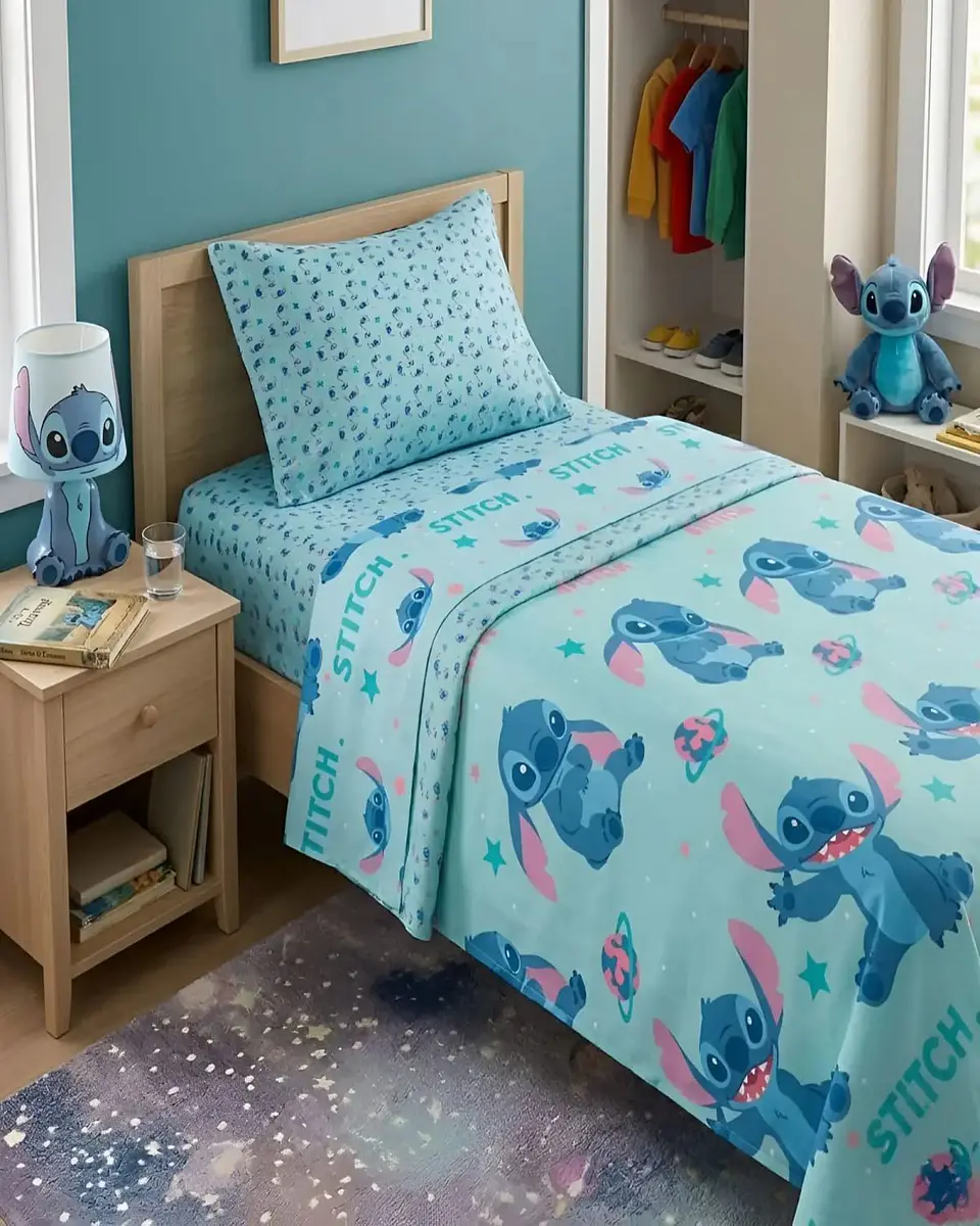 Pack Cobertor Sherpa Infantil + Sabanas Verano Premium Plaza y Media 3