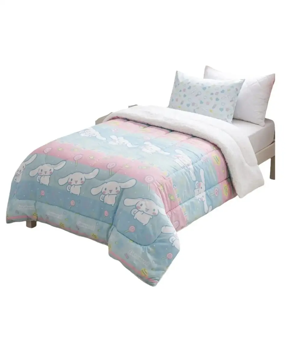 Pack Cobertor Sherpa Infantil + Sabanas Verano Premium Plaza y Media 6