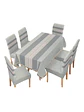 Set de Mantel Antimanchas + 6 Fundas Sillas Elásticas - Miniatura 3