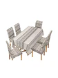 Set de Mantel Antimanchas + 6 Fundas Sillas Elásticas - Miniatura 3