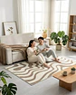 Alfombra Living y Dormitorio Decoración Para Hogar Minimalista - Miniatura 2