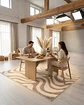 Alfombra Living y Dormitorio Decoración Para Hogar Minimalista - Miniatura 6