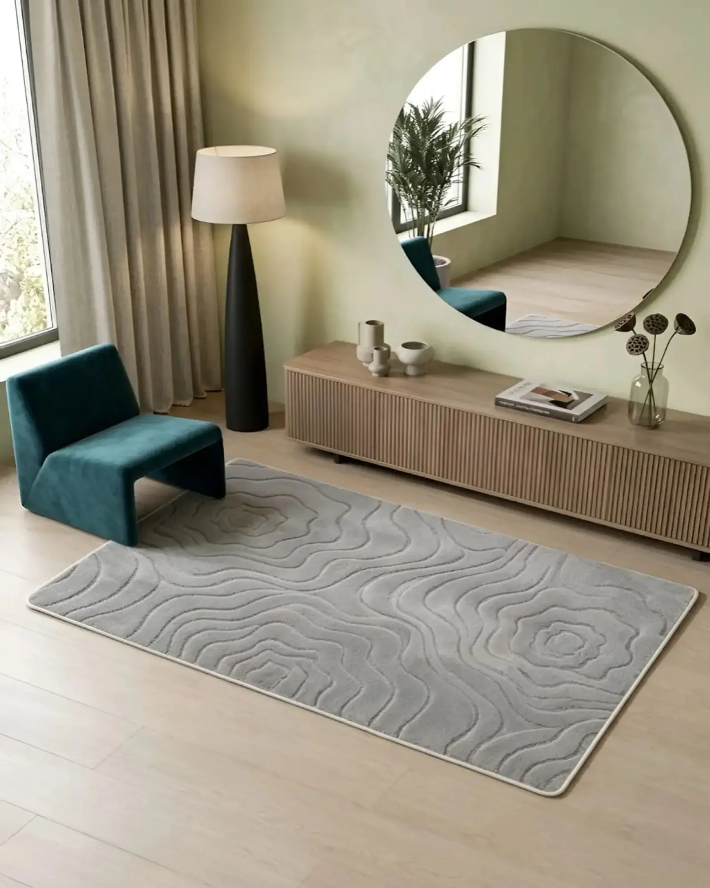 Alfombra Living y Dormitorio Decoración Para Hogar Minimalista 2