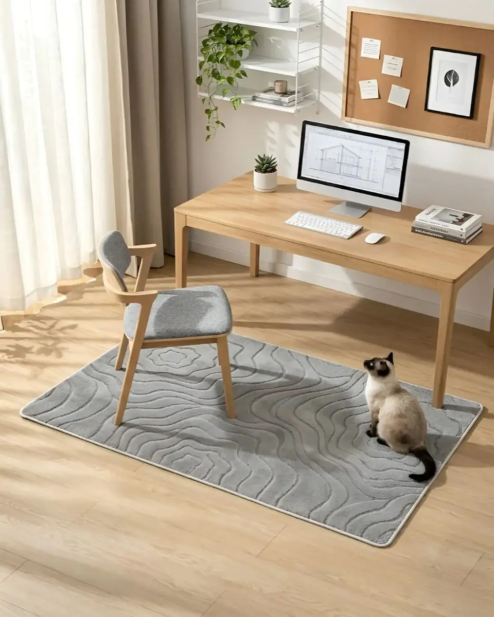Alfombra Living y Dormitorio Decoración Para Hogar Minimalista 4