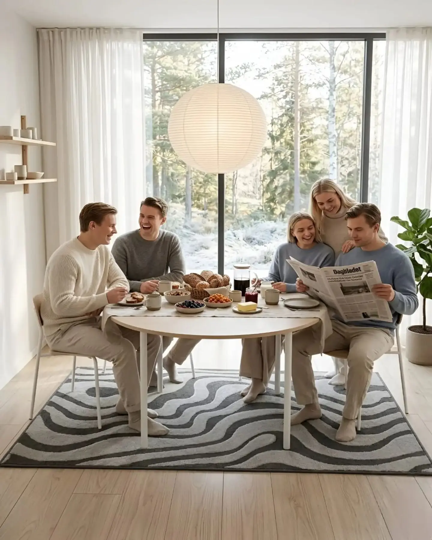 Alfombra Living y Dormitorio Decoración Para Hogar Minimalista 2