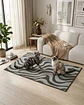 Alfombra Living y Dormitorio Decoración Para Hogar Minimalista - Miniatura 3