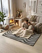 Alfombra Living y Dormitorio Decoración Para Hogar Minimalista - Miniatura 5
