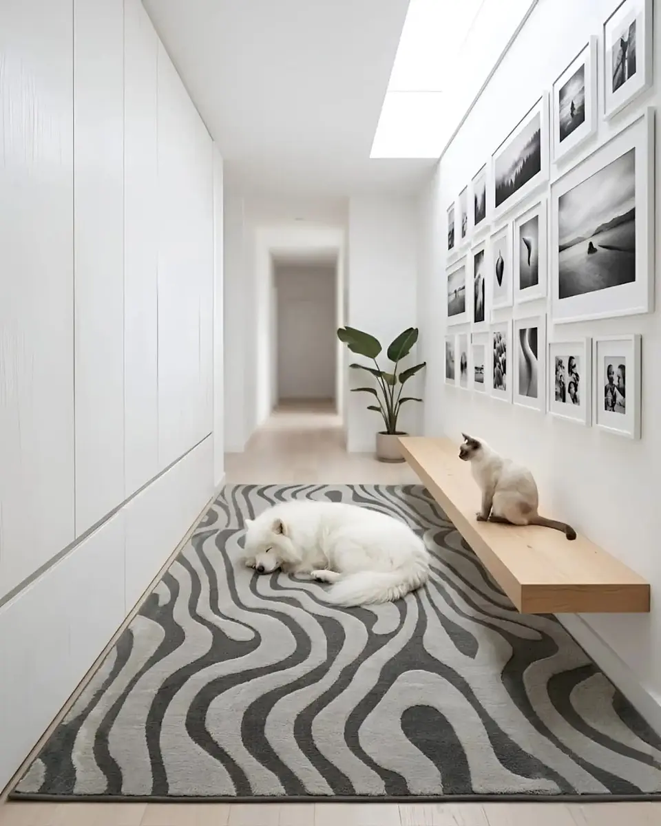 Alfombra Living y Dormitorio Decoración Para Hogar Minimalista 7