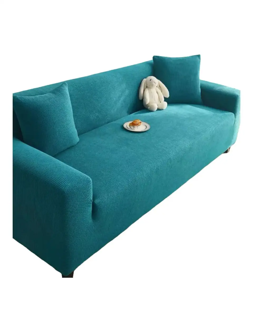 Funda De Sofa 4 Cuerpos Tela Cuadrille De Elastico Premium 6