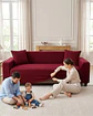 Funda De Sofa 4 Cuerpos Tela Cuadrille De Elastico Premium - Miniatura 5