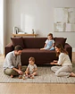 Funda De Sofa 4 Cuerpos Tela Cuadrille De Elastico Premium - Miniatura 3