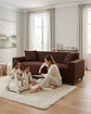 Funda De Sofa 4 Cuerpos Tela Cuadrille De Elastico Premium - Miniatura 5