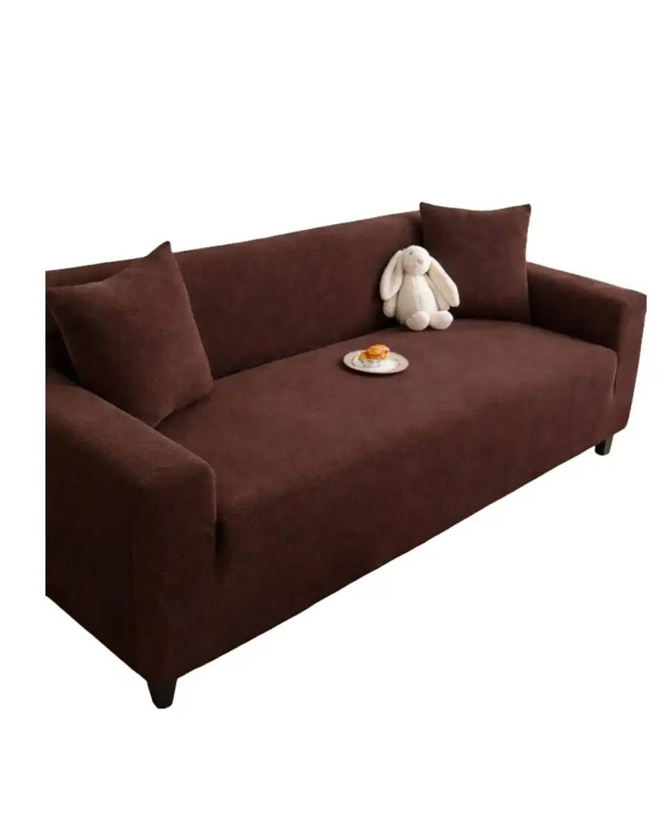 Funda De Sofa 4 Cuerpos Tela Cuadrille De Elastico Premium 6