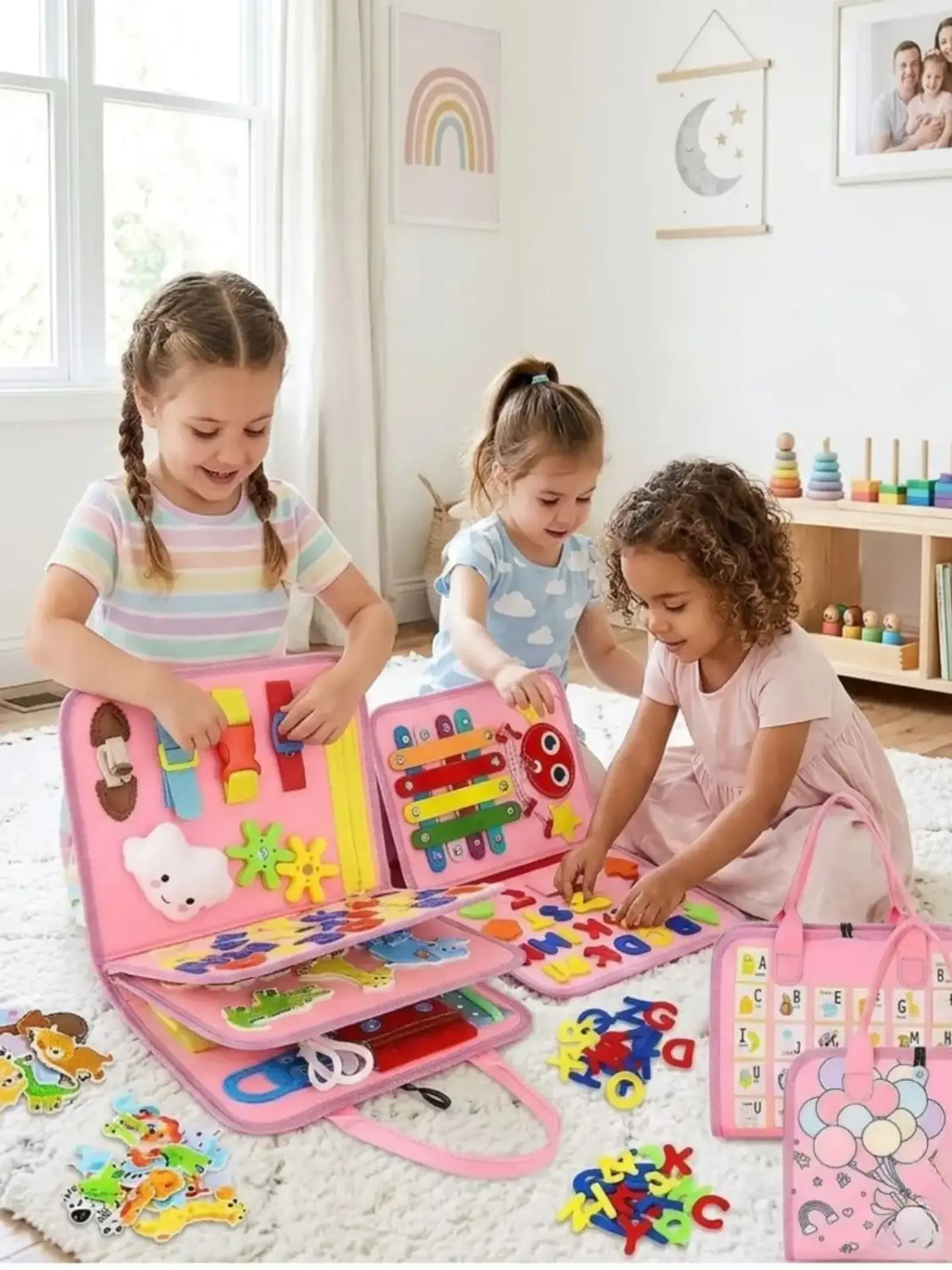 Libro Sensorial con Tablero De Actividades Motricidad Fina 2