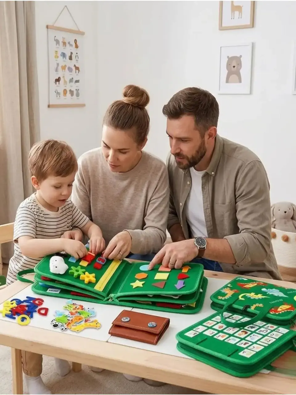 Libro Sensorial con Tablero De Actividades Motricidad Fina 1