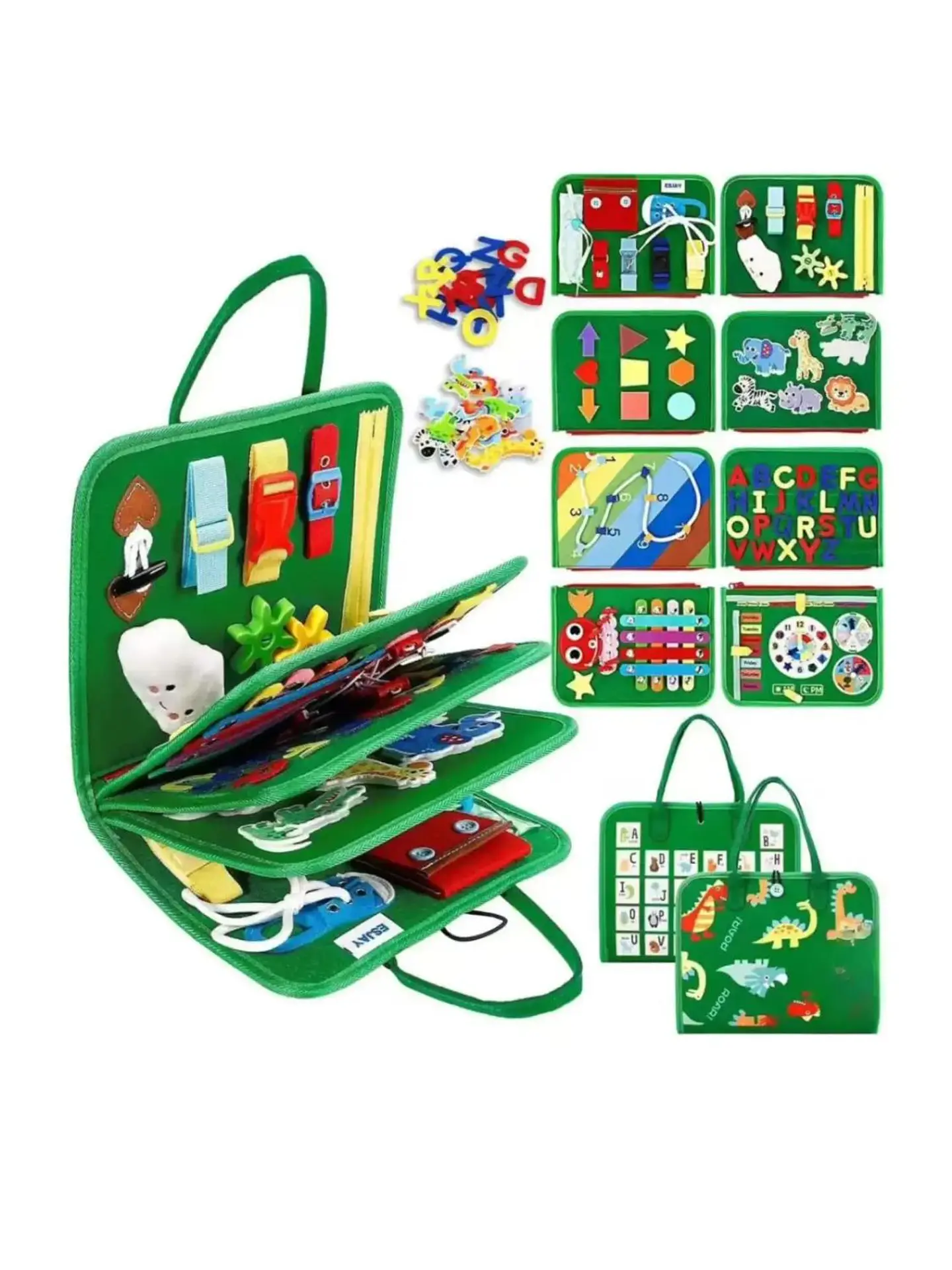 Libro Sensorial con Tablero De Actividades Motricidad Fina 3
