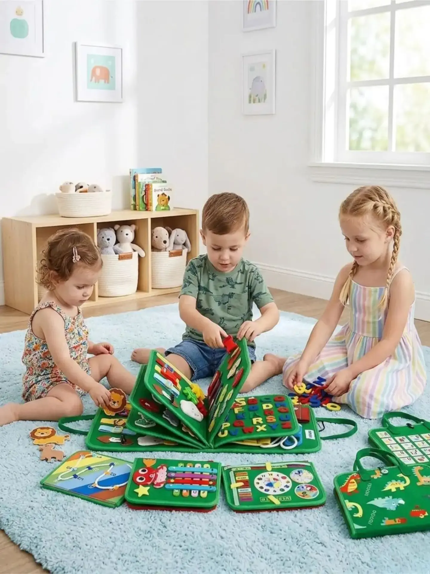 Libro Sensorial con Tablero De Actividades Motricidad Fina 6