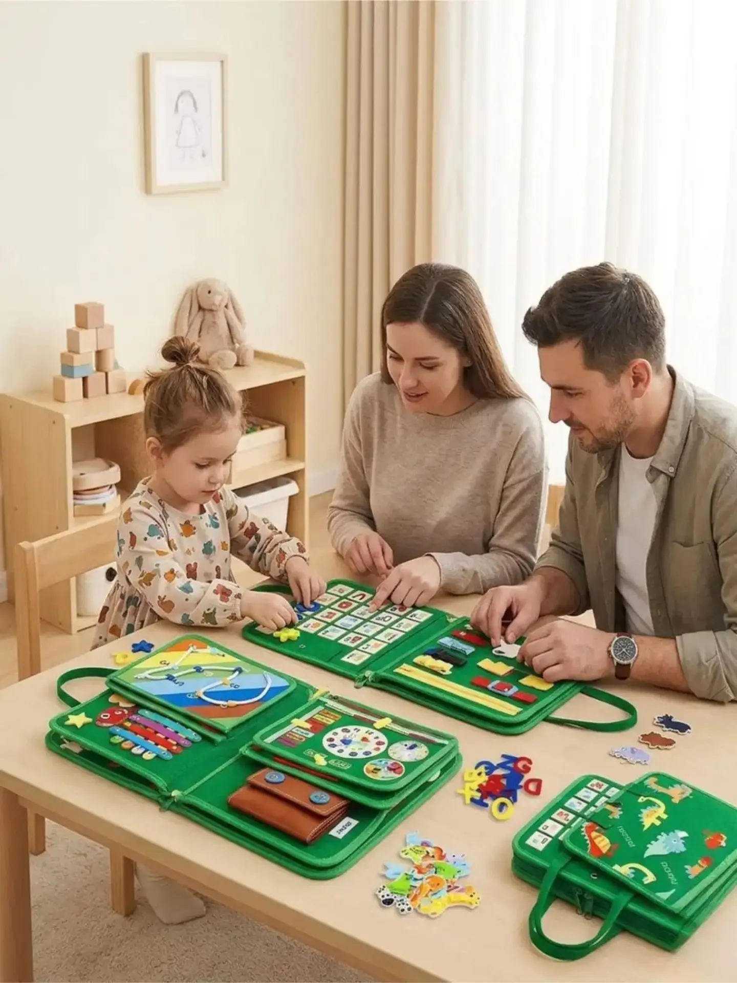 Libro Sensorial con Tablero De Actividades Motricidad Fina 7