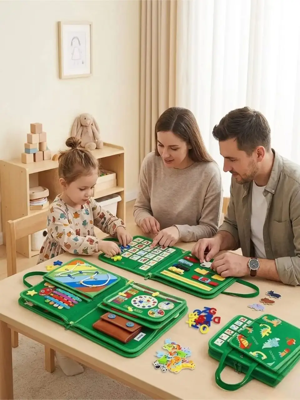 Libro Sensorial con Tablero De Actividades Motricidad Fina 7