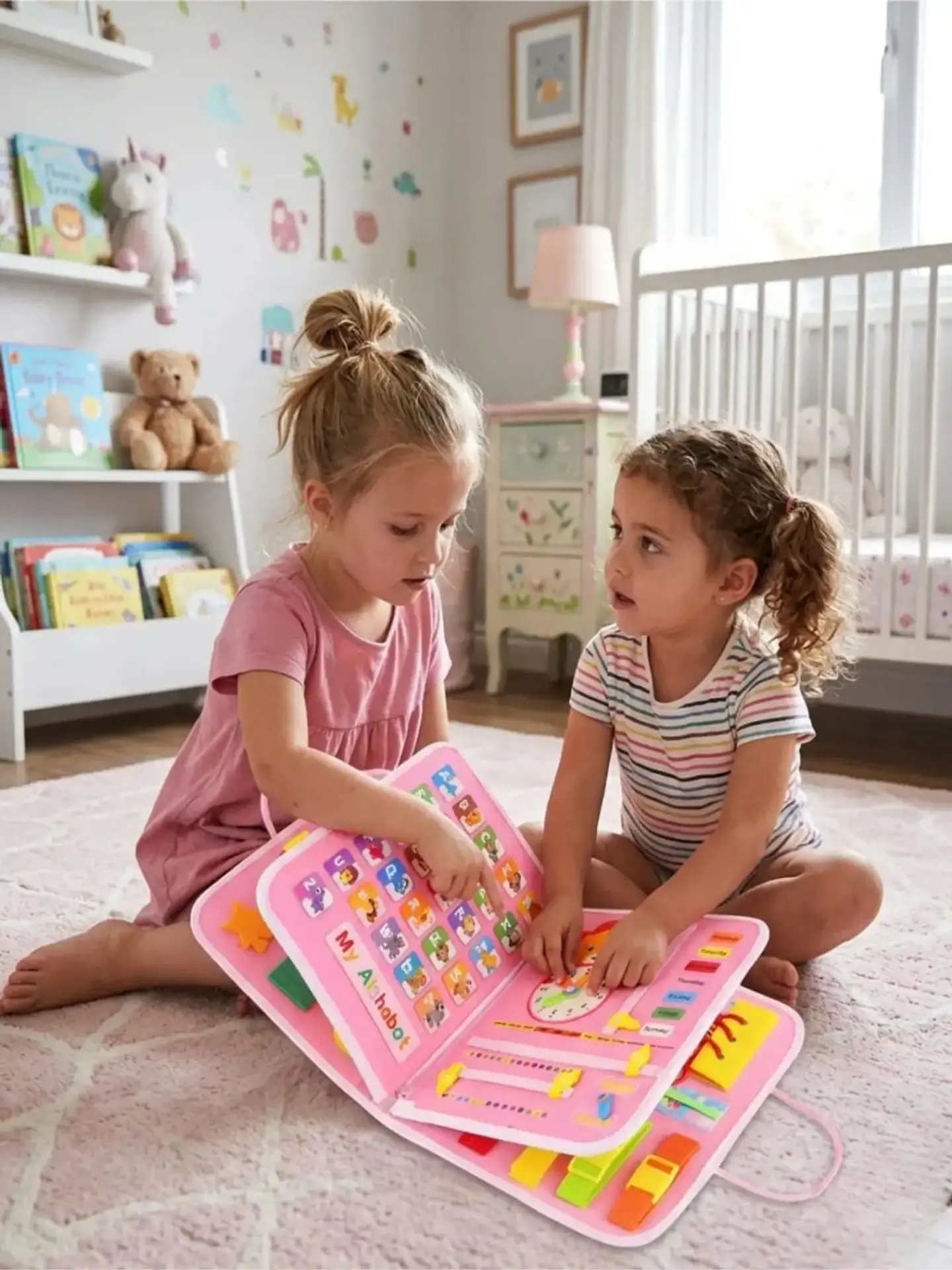 Libro Sensorial con Tablero De Actividades Motricidad Fina 2