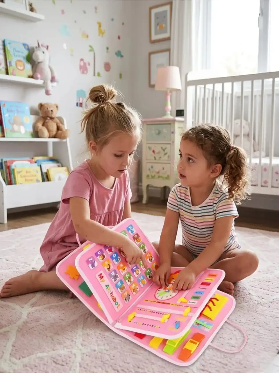 Libro Sensorial con Tablero De Actividades Motricidad Fina 2