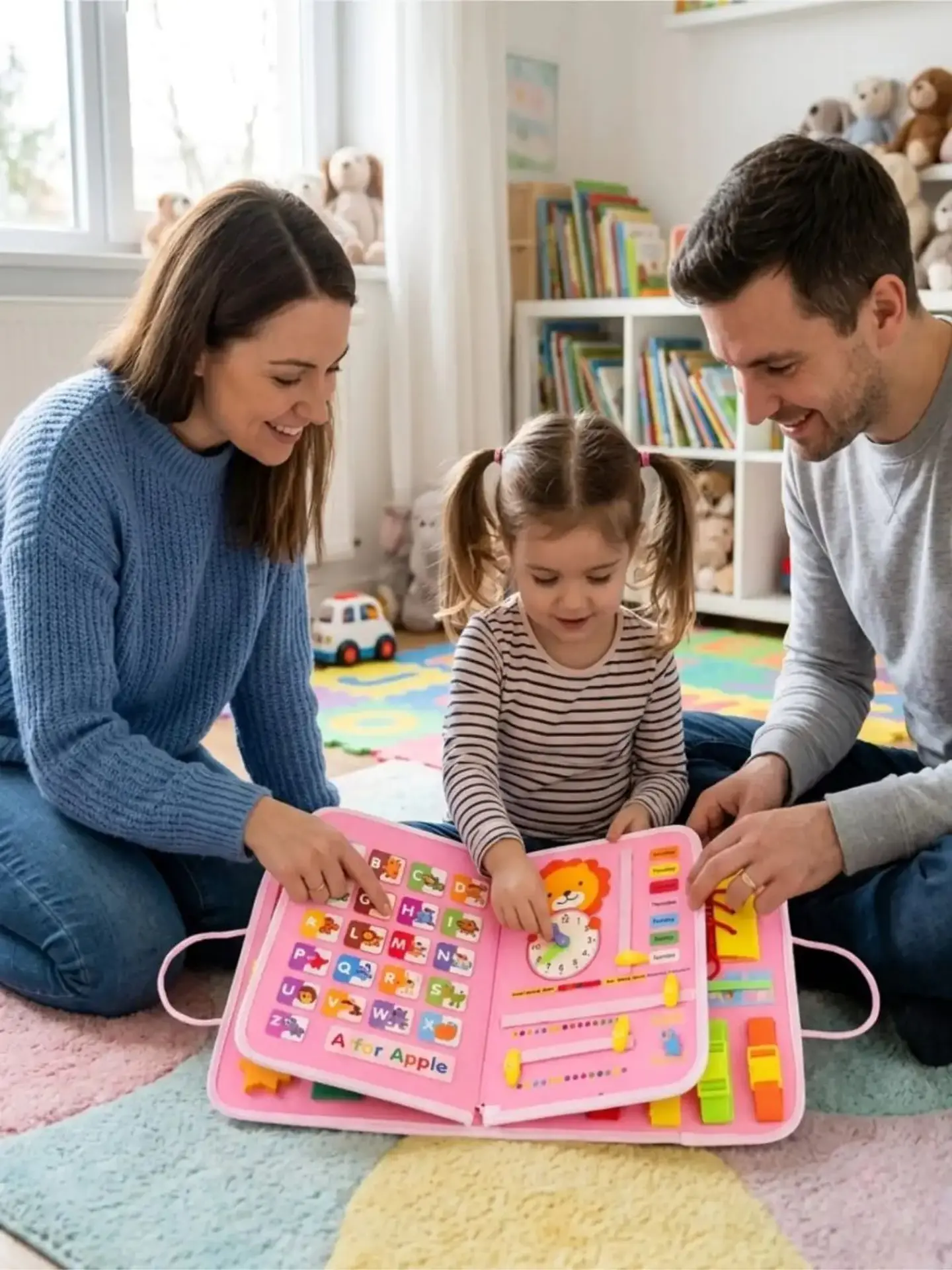 Libro Sensorial con Tablero De Actividades Motricidad Fina 5
