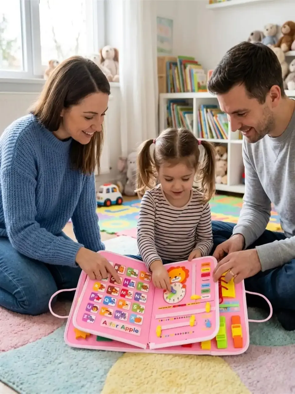 Libro Sensorial con Tablero De Actividades Motricidad Fina 5