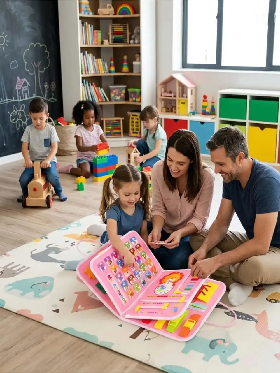 Libro Sensorial con Tablero De Actividades Motricidad Fina 7