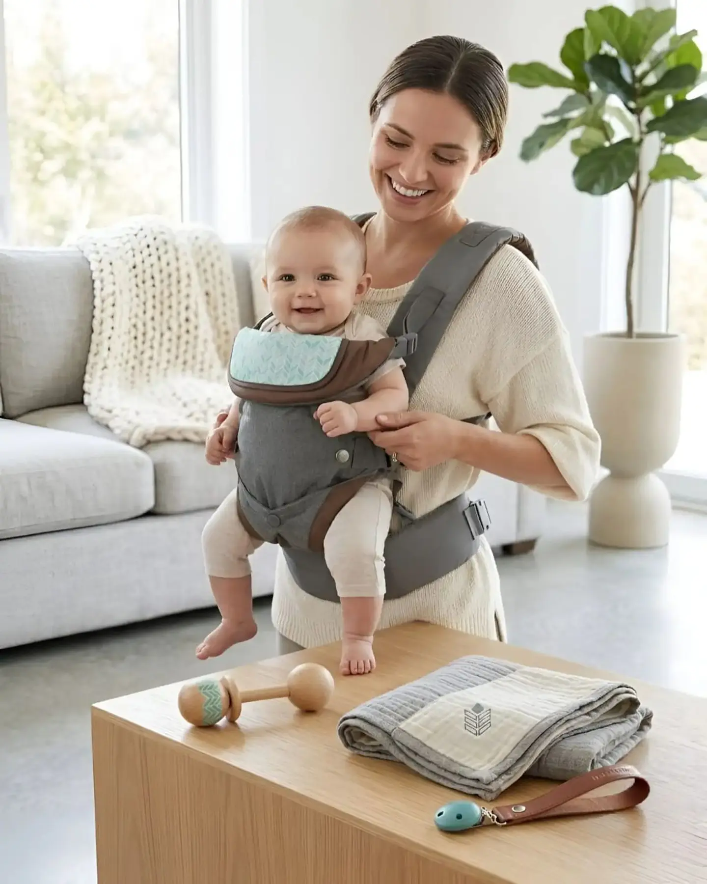 Mochila Porta Bebé Flip 4 en 1 Convertible Recién Nacido 6