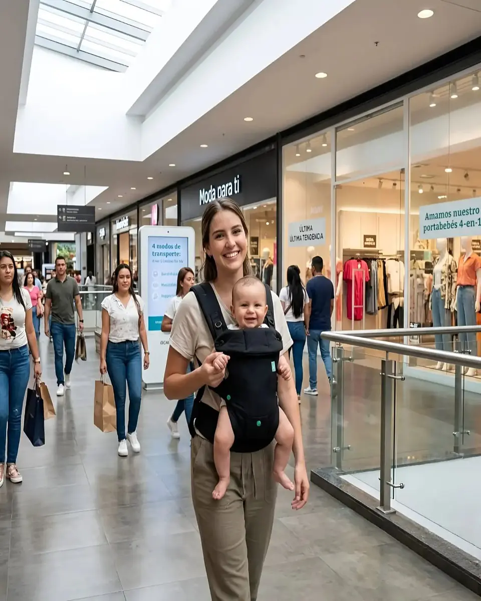 Mochila Porta Bebé Flip 4 en 1 Convertible Recién Nacido 5