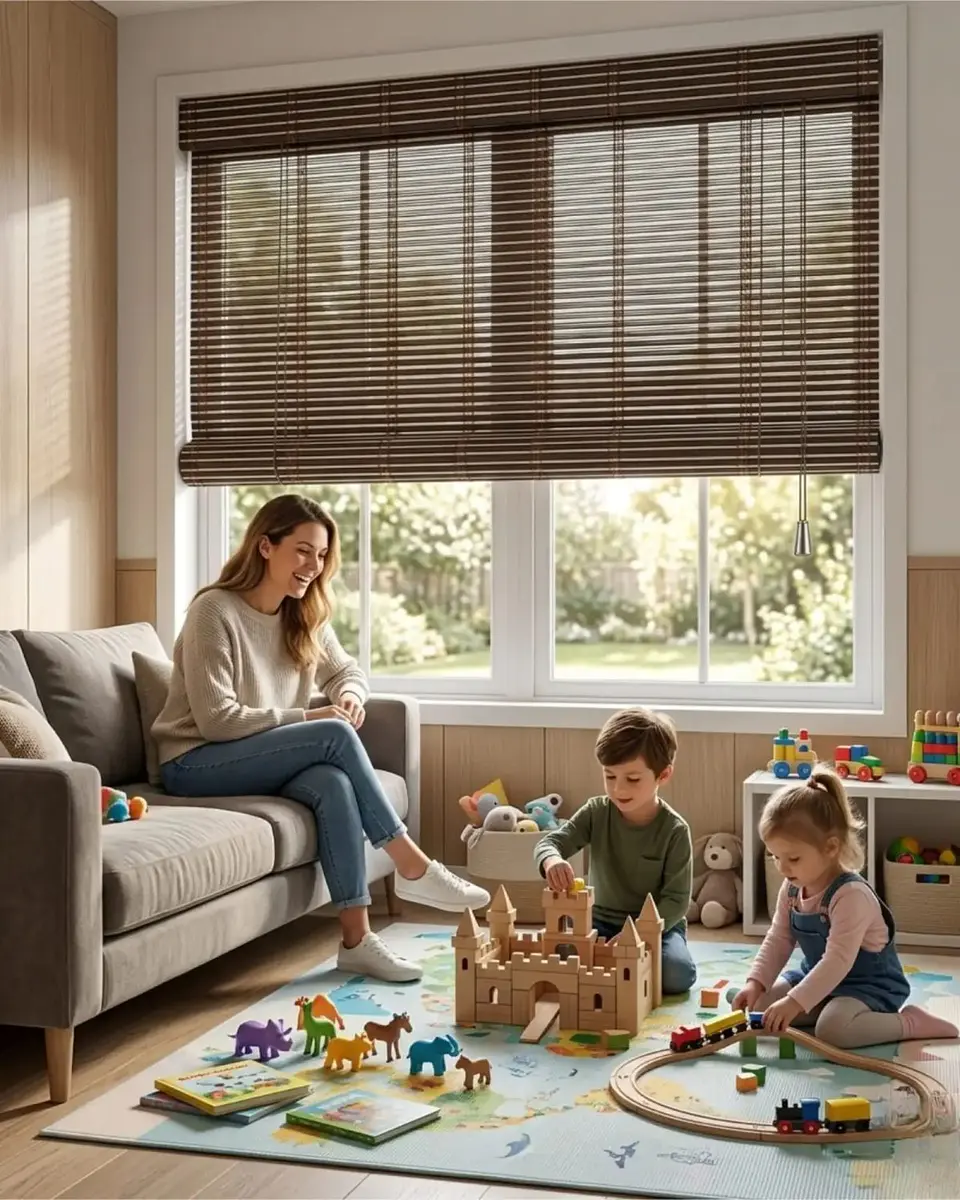 Cortina Roller De Bambu Diseño Natural 150x180cm 4