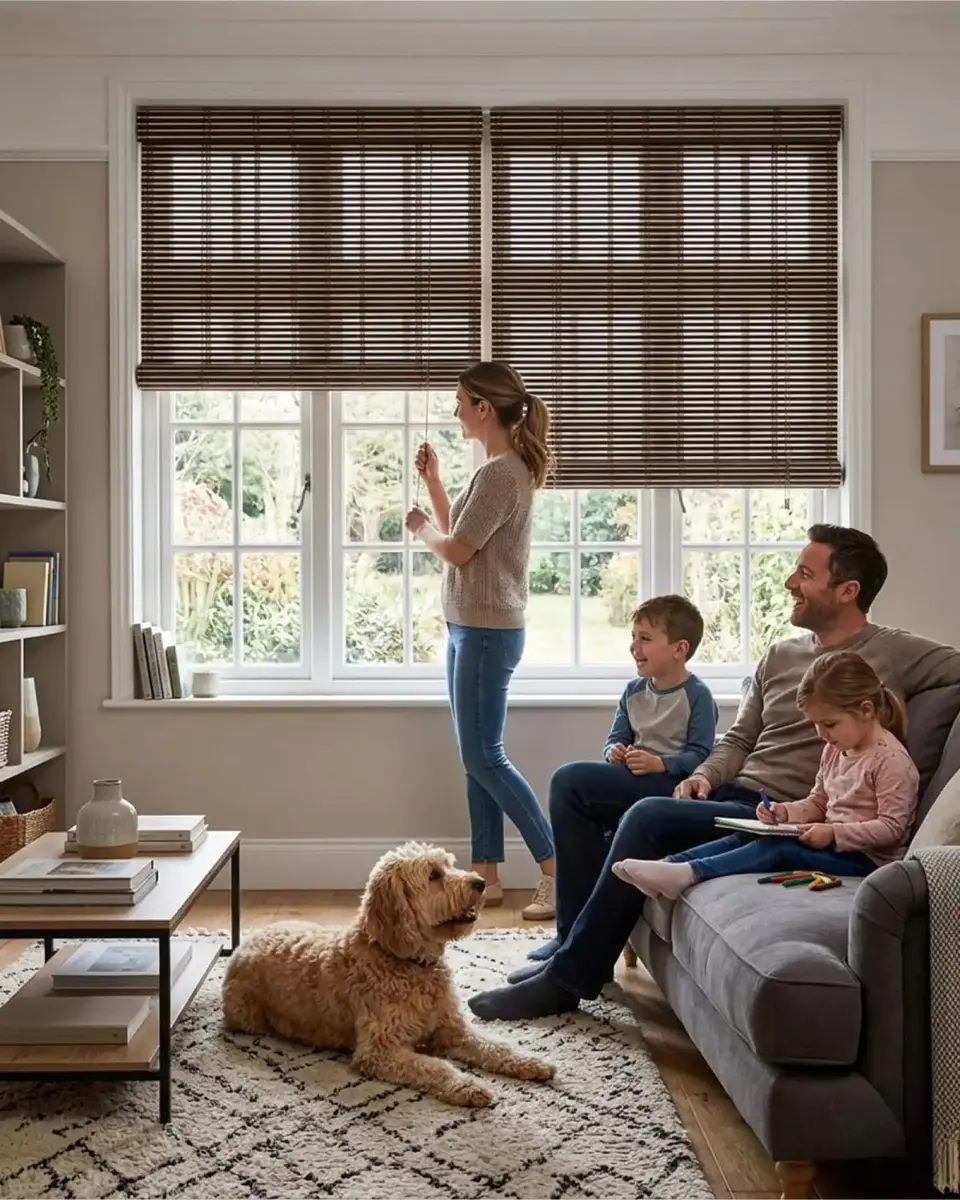Set 2 Cortinas Roller De Bambu Diseño Natural 120x180cm 5