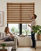 Set 2 Cortinas Roller De Bambu Diseño Natural 180x180cm - Miniatura 1